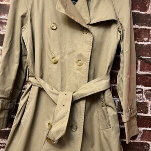 Vintage Burberrys' Double-Breasted Trench Coat with Wool Liner